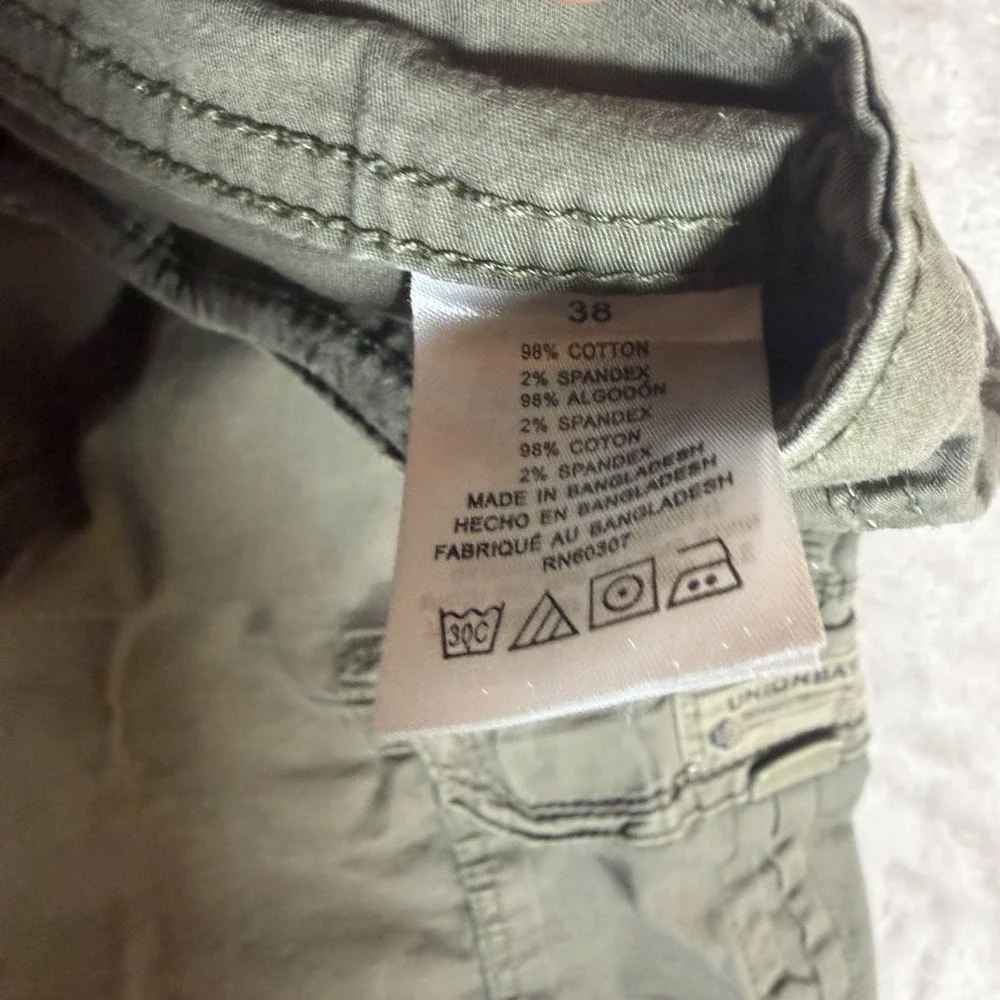 Unionbay Cargo Shorts Mens Size 38 Grey Stretch Cotton Casual Utility Pockets